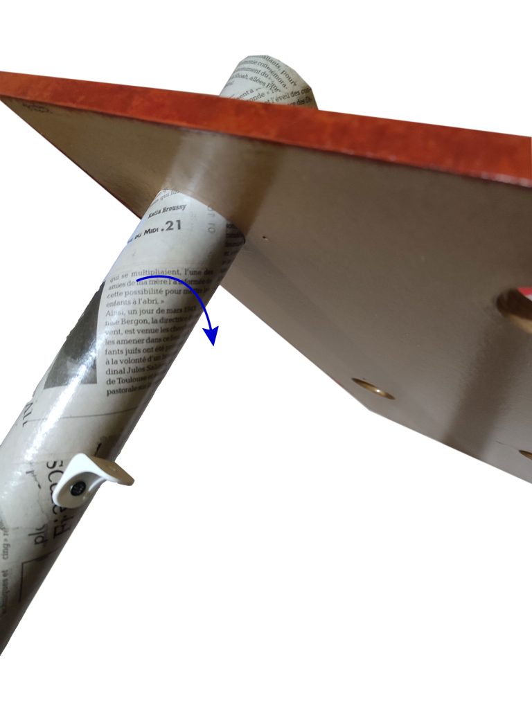 étape 1 du montage de la table basse