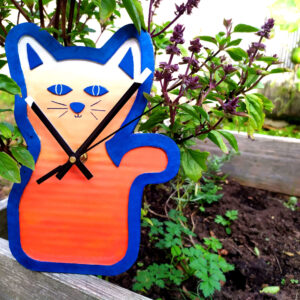 Horloge chat