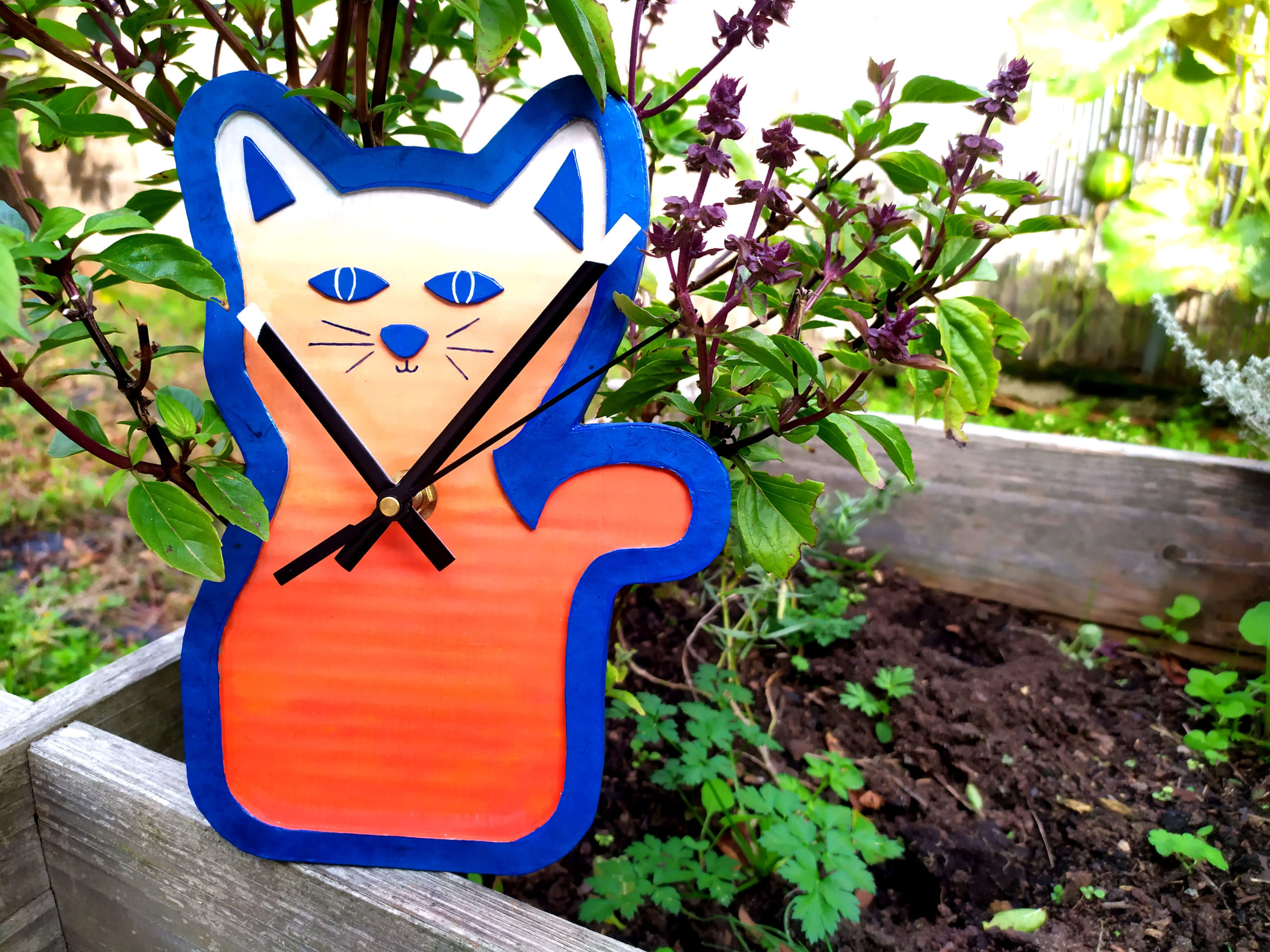 Horloge chat