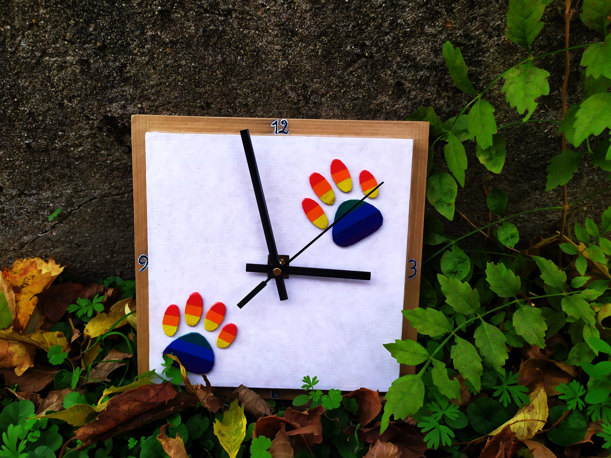 Horloge - Pattes de chat