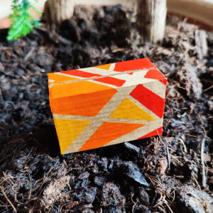 Porte-carte/photo orange